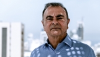 The former CEO of Renault-Nissan, Carlos Ghosn, photographed in Beirut in 2022.