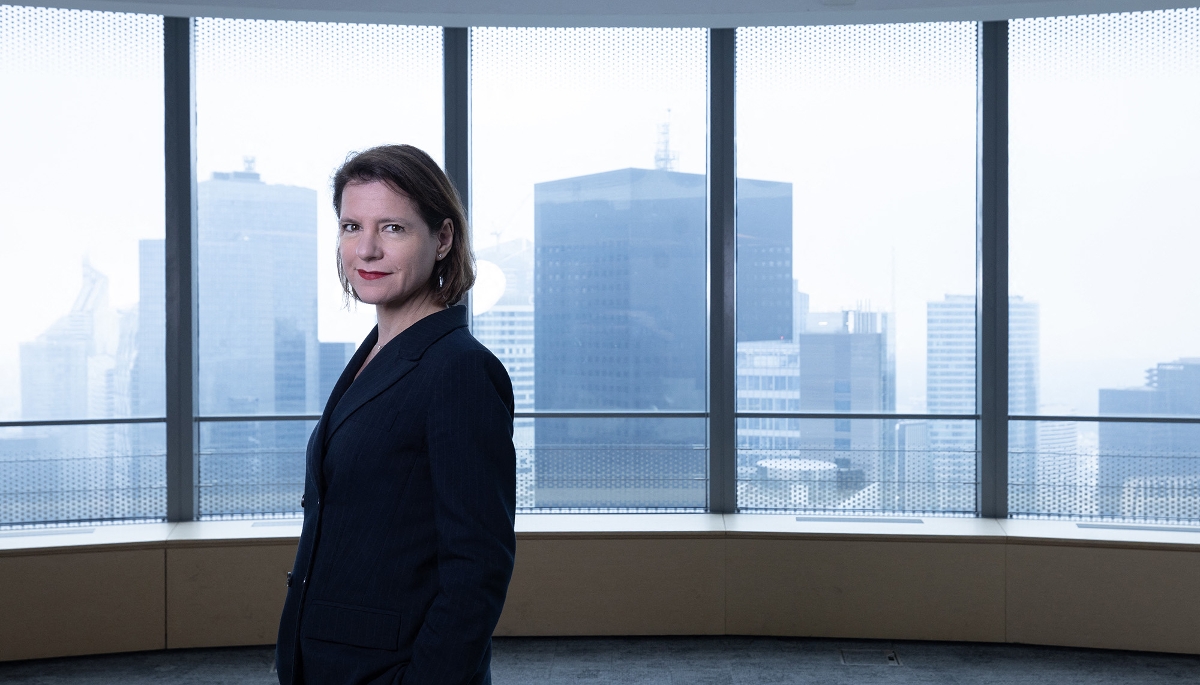 Catherine MacGregor, directrice générale du groupe Engie, au siège, à La Défense (Courbevoie), le 25 mars 2025.