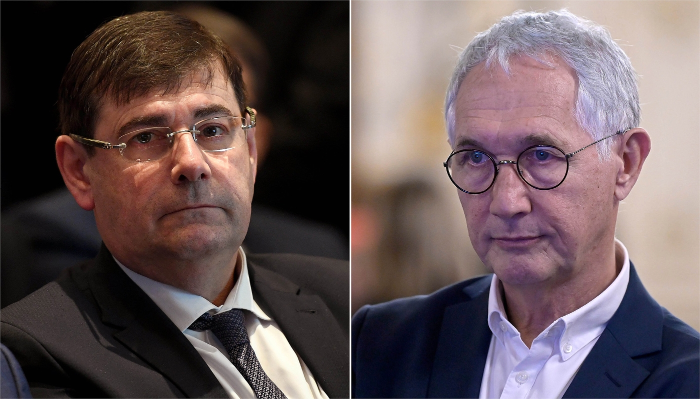 Les sénateurs Patrick Chaize et Bernard Fialaire.