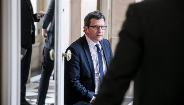 Christophe Borgel, dans la salle des Quatre Colonnes, en janvier 2017.
