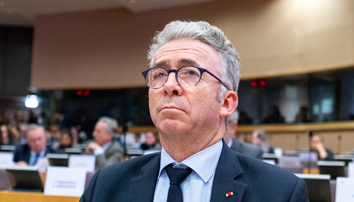 L'eurodéputé Christophe Gomart, au Parlement européen, le 10 décembre 2024.