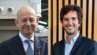Le patron d'ArianeGroup, Christophe Bruneau, et son nouveau directeur sécurité et défense spatiale, Hugo Richard.