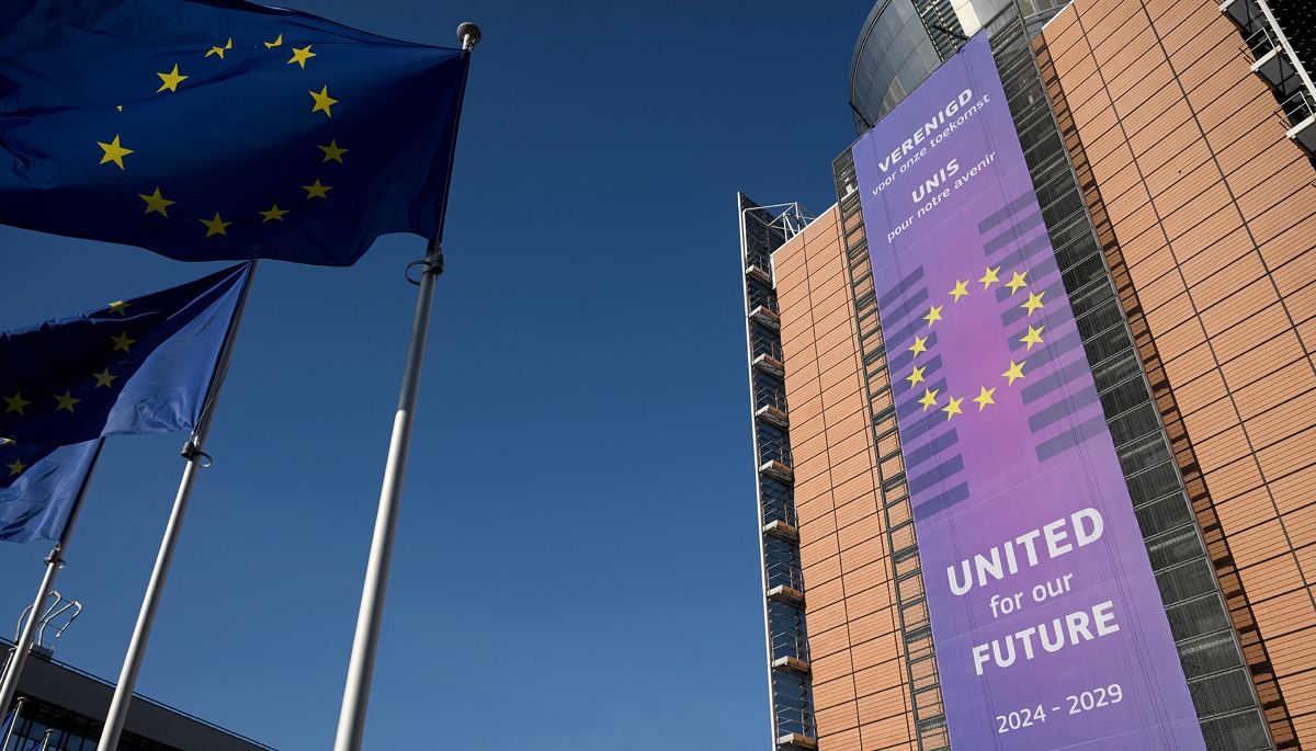 Façade du bâtiment Berlaymont, qui abrite le siège de la Commission européenne.