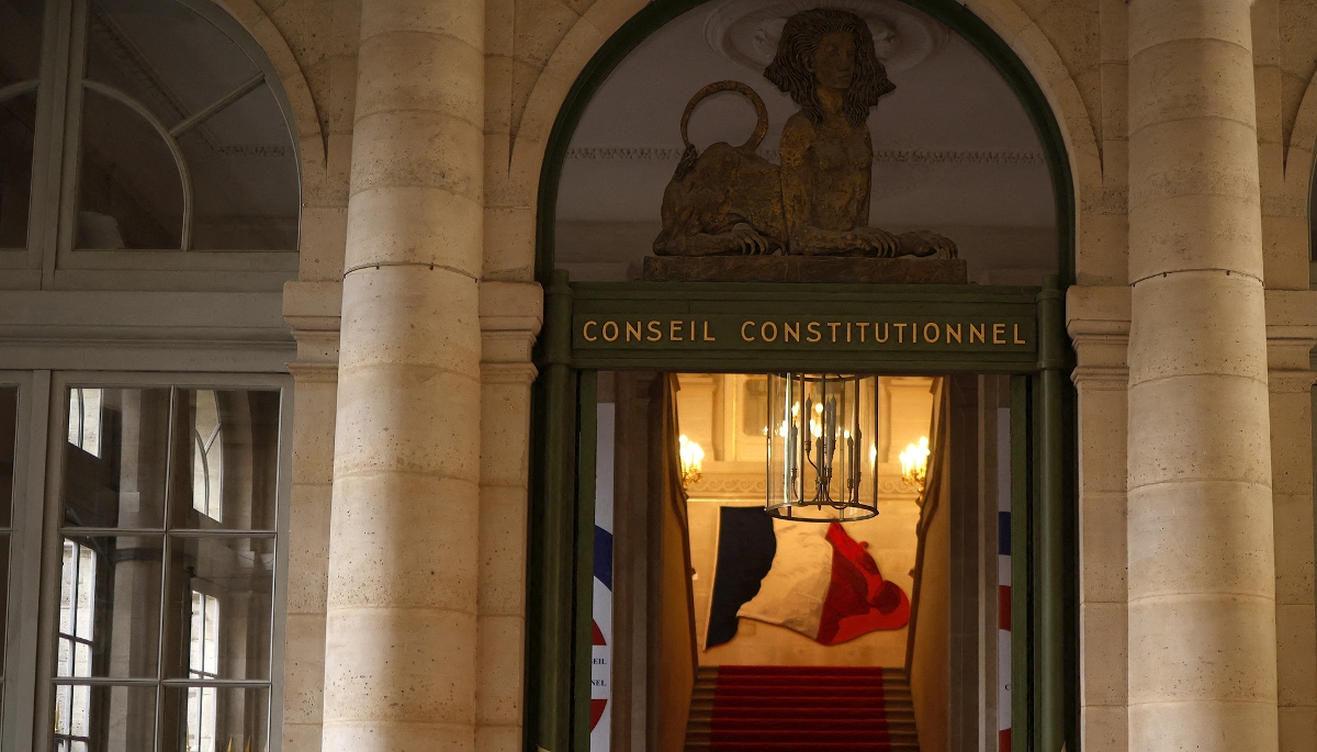 L'entrée du Conseil constitutionnel. 