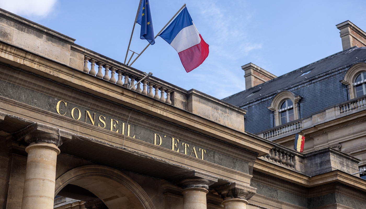 Façade du Conseil d'État, octobre 2025.