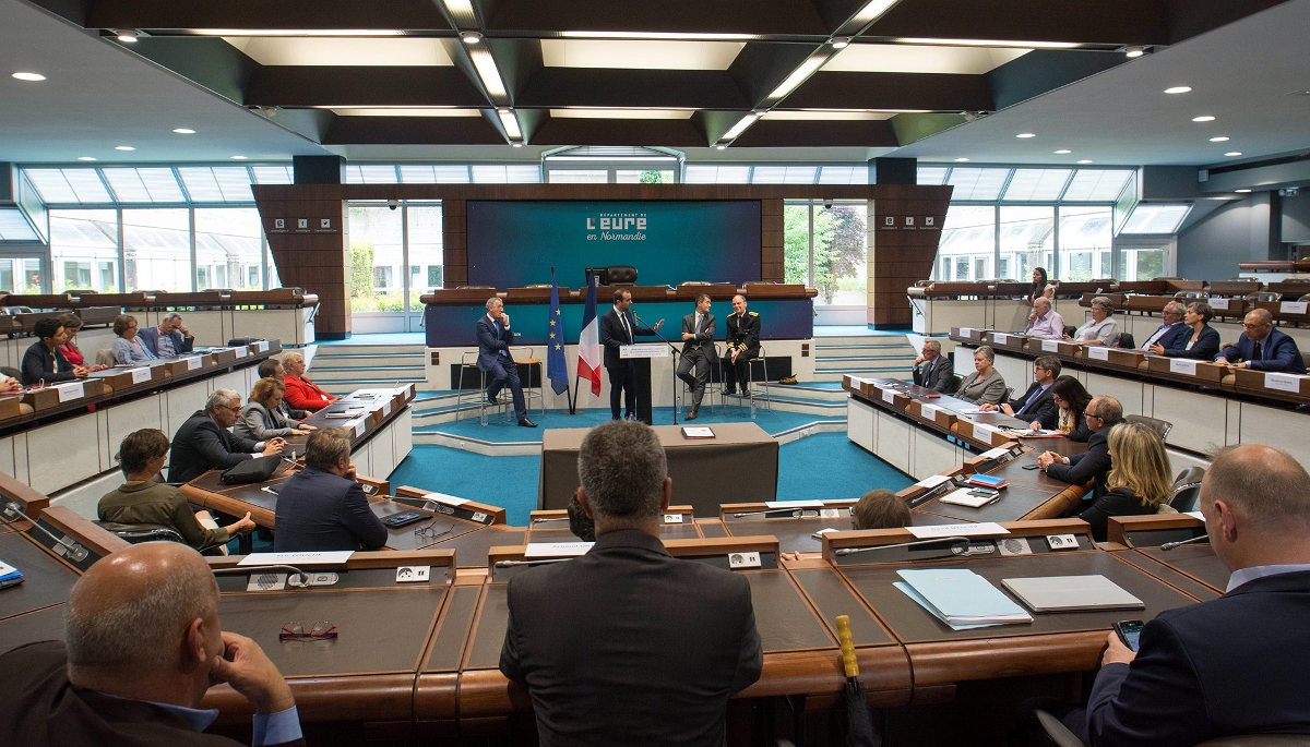 Le conseil départemental de l'Eure, ici en 2018.