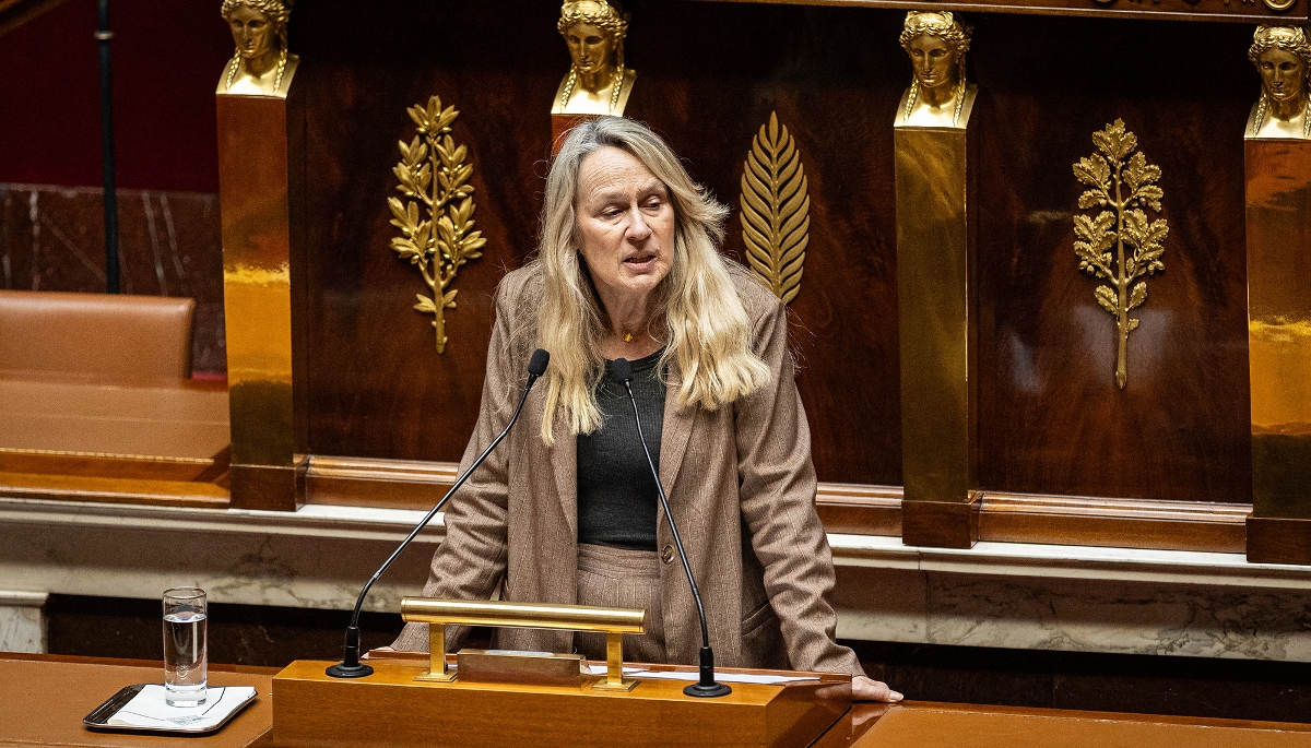 Constance Le Grip, députée (Ensemble pour la République), membre de la commission de la défense nationale, ici dans l'Hémicycle, le 4 février 2026. 