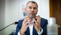 Thierry Cotillard, président du groupement des Mousquetaires, à Paris, le 22 juin 2026.