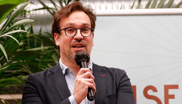 Olivier Cotinat, le président du conseil d'administration du Groupe Sud Ouest, à Paris, le 14 décembre 2021.