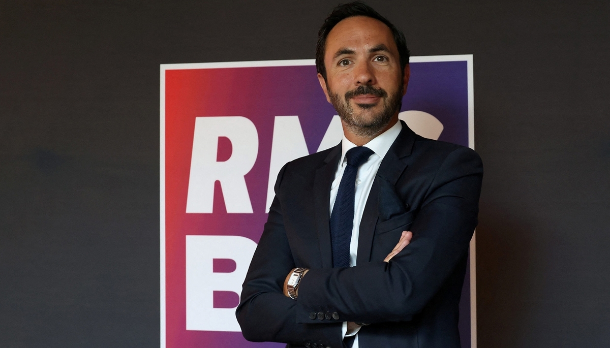 Arnaud de Courcelles, directeur général de BFM Business, à Paris, le 26 août 2025.