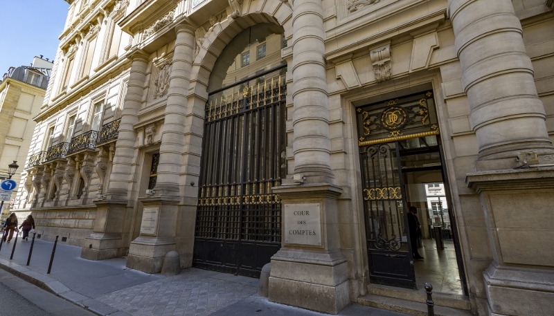 Le siège de la Cour des comptes, rue Cambon à Paris.