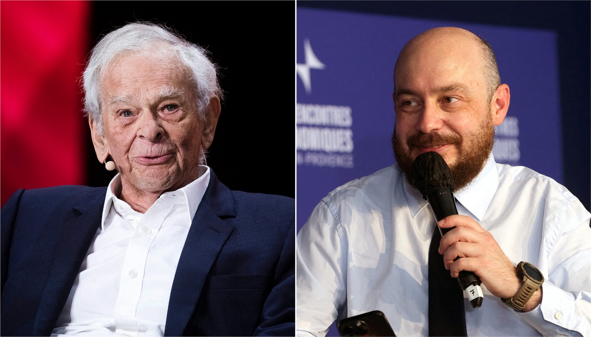 Claude Perdriel (en 2019) et Aurélien Viers.