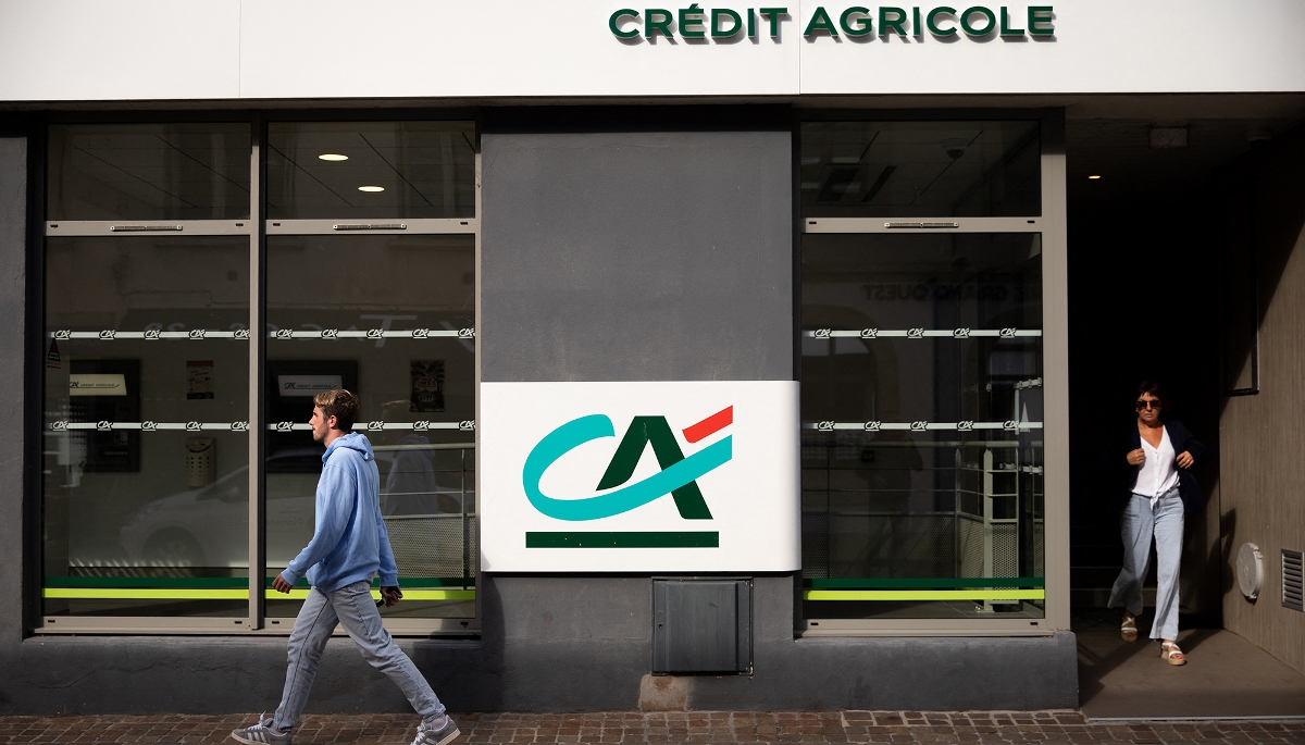 Une agence du Crédit agricole, en Bretagne, en septembre 2025.