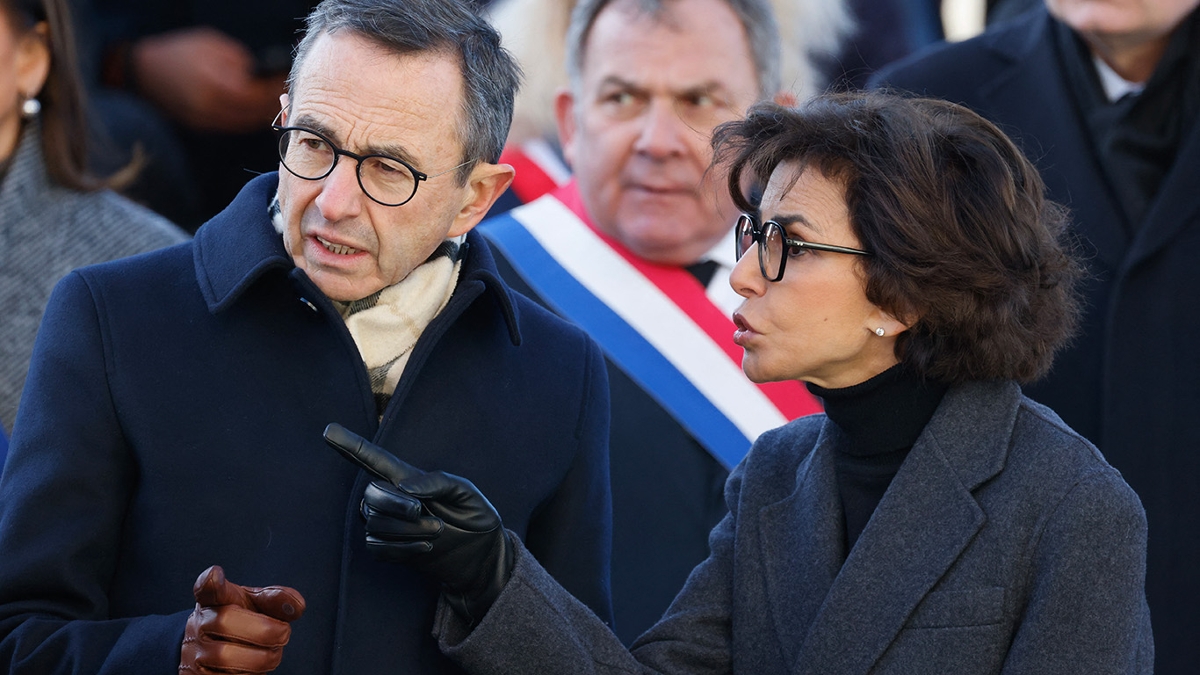 Bruno Retailleau et Rachida Dati, à Paris, le 7 janvier 2025.