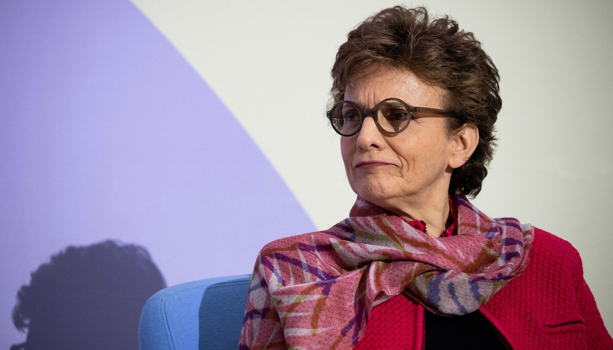 Marie-Laure Denis, présidente de la Cnil, lors du Sommet sur l'intelligence artificielle, à Paris, le 10 février 2025.