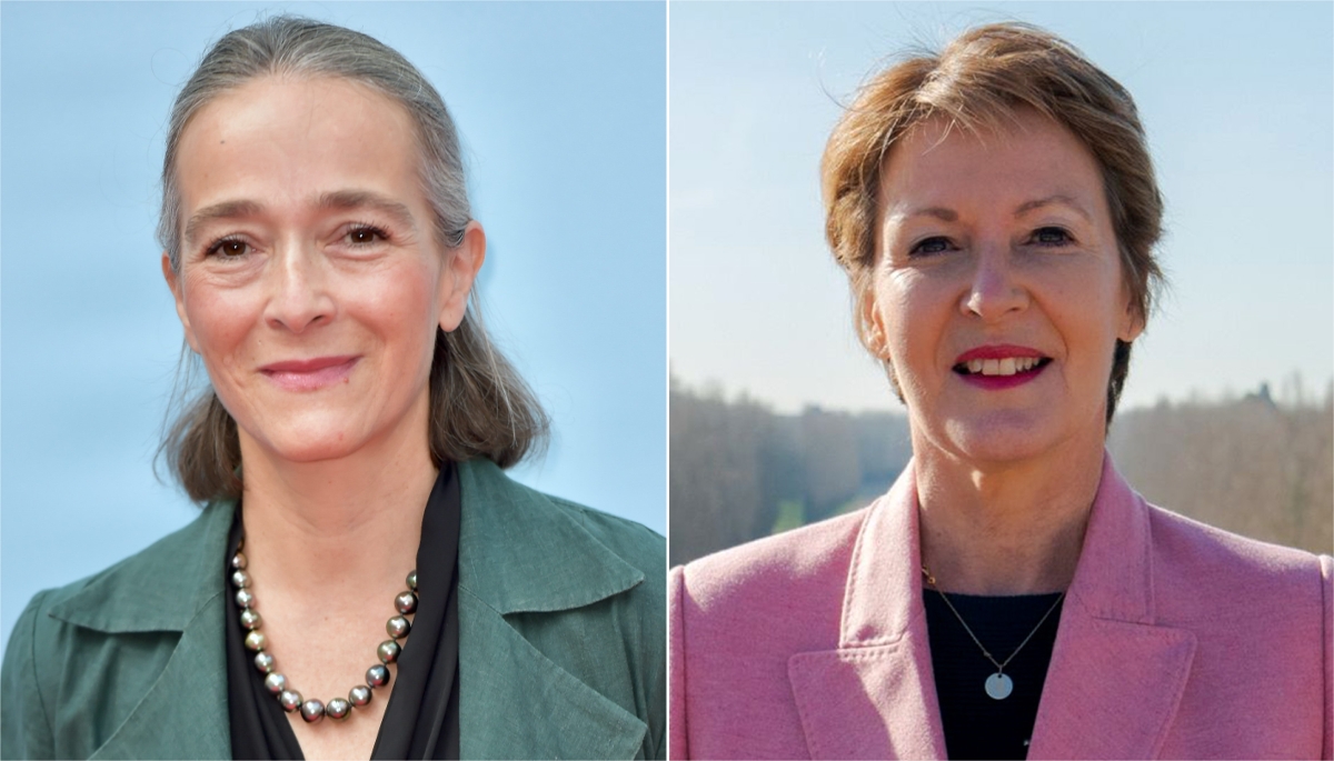 Delphine Ernotte (à g.) et Frédérique Dumas.
