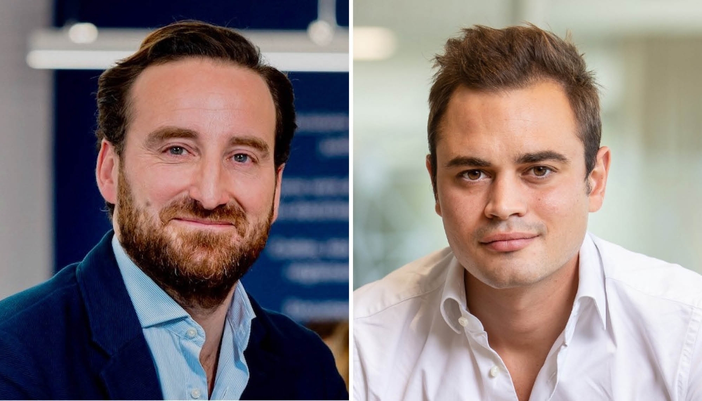 Guillaume Carrère, PDG de Doctrine, et Louis Larret-Chahine, cofondateur de Predictice.