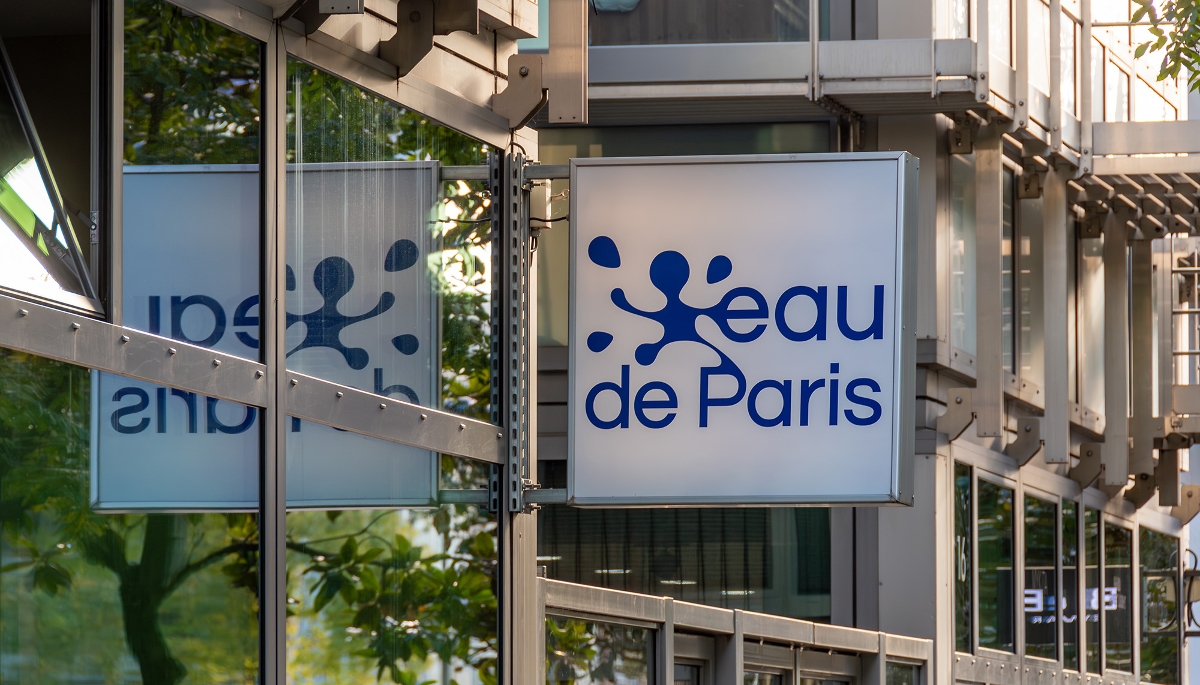 Façade du siège d'Eau de Paris.