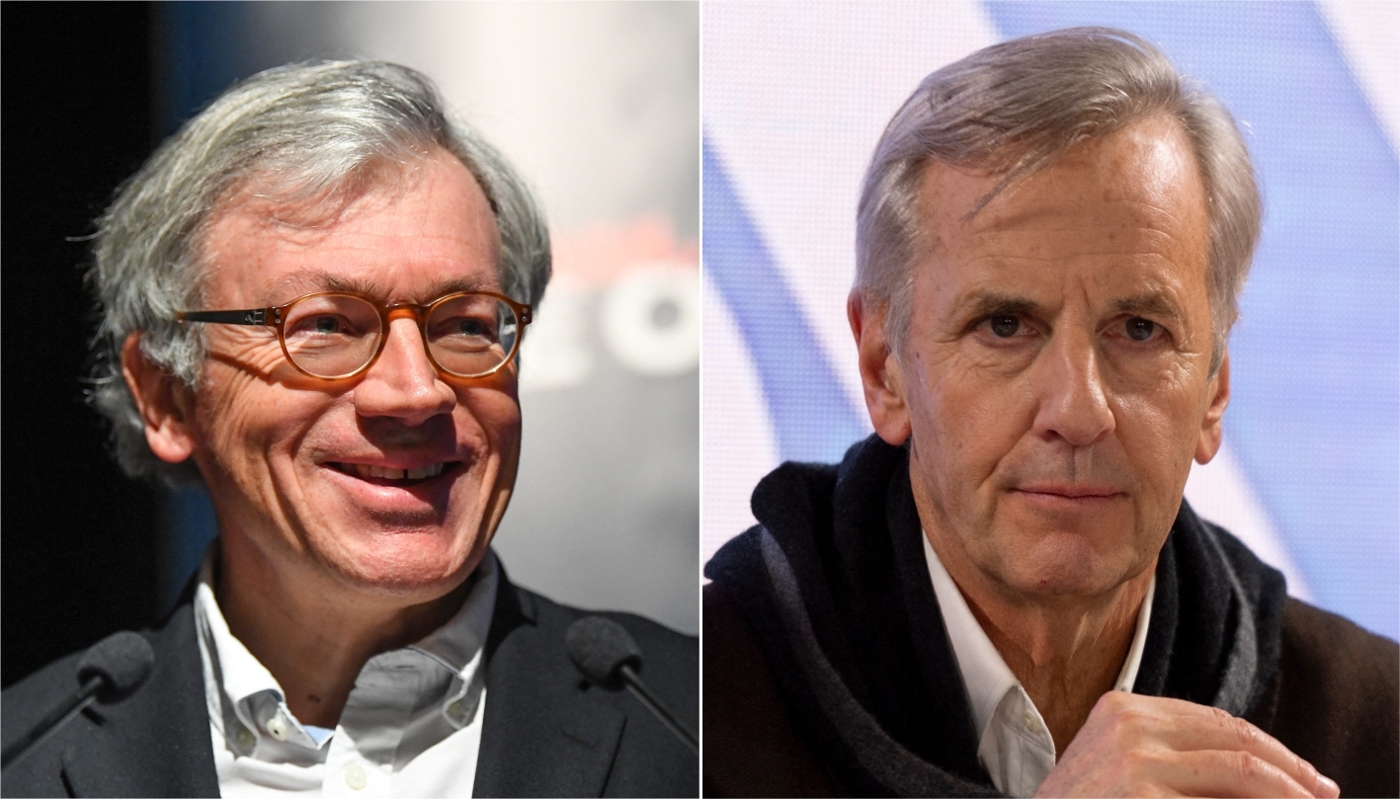 Édouard Coudurier et Bernard de la Villardière.