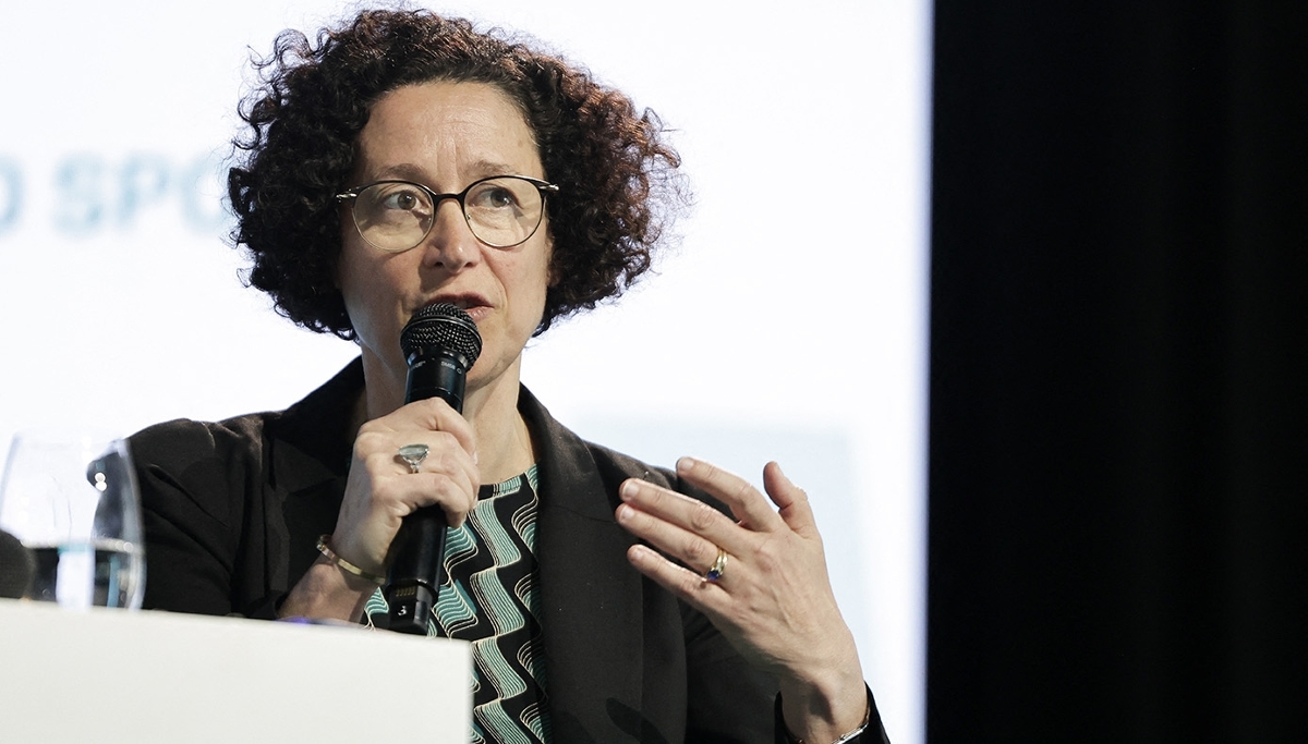 Emmanuelle Wargon, présidente de la Commission de régulation de l’énergie (CRE), lors de la conférence annuelle Euronext à Paris, le 18 mars 2025.