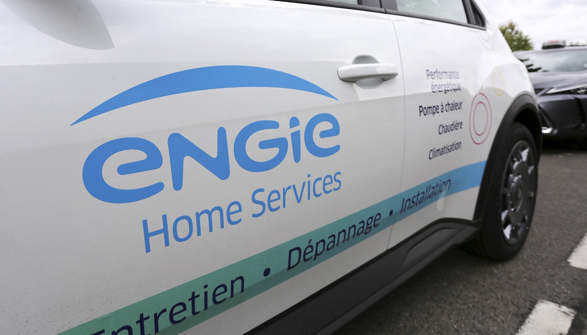 Vue d'un véhicule de la filiale Engie Home Services.