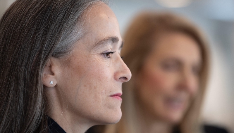 Delphine Ernotte-Cunci, présidente de France TV, dans les locaux de France 3 Bretagne à Rennes, en octobre 2023.