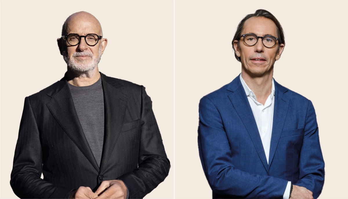 Le PDG d'Angie, Éric Camel, et celui de Wellcom, Philippe Lucas.