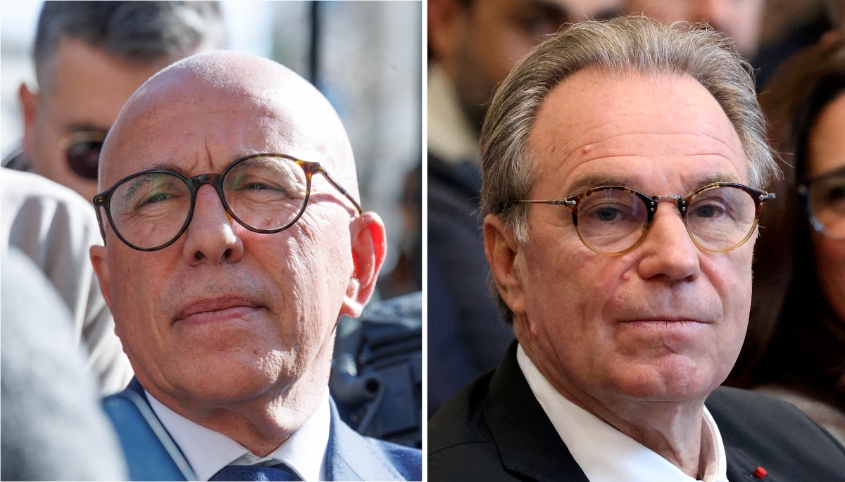 Le maire de Nice et président de l'UDR, Éric Ciotti, et le président du conseil régional de Provence-Alpes-Côte d'Azur, Renaud Muselier.
