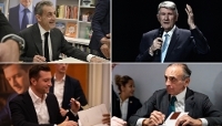 Nicolas Sarkozy, Philippe de Villiers, Jordan Bardella et Éric Zemmour.