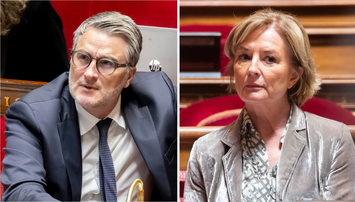 Le député Florent Boudié et la sénatrice Élisabeth Doineau.