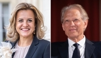 Claire Le Flécher et Dominique de Villepin.