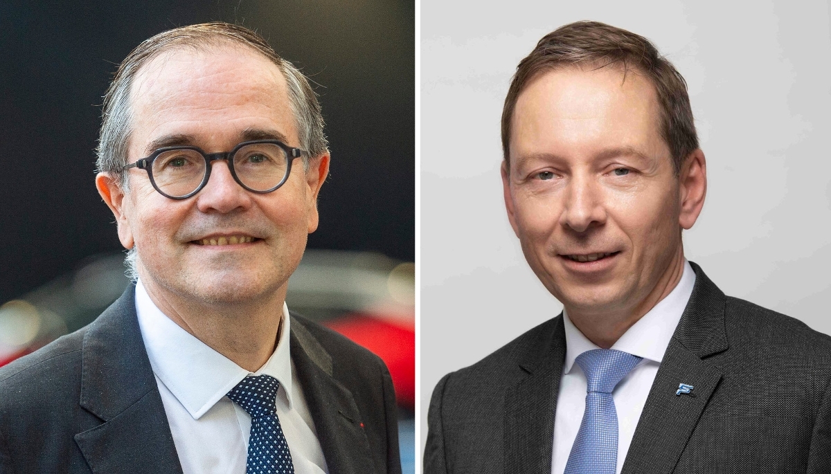 Le DG de Renault, François Provost, et celui de Forvia, Martin Fischer.