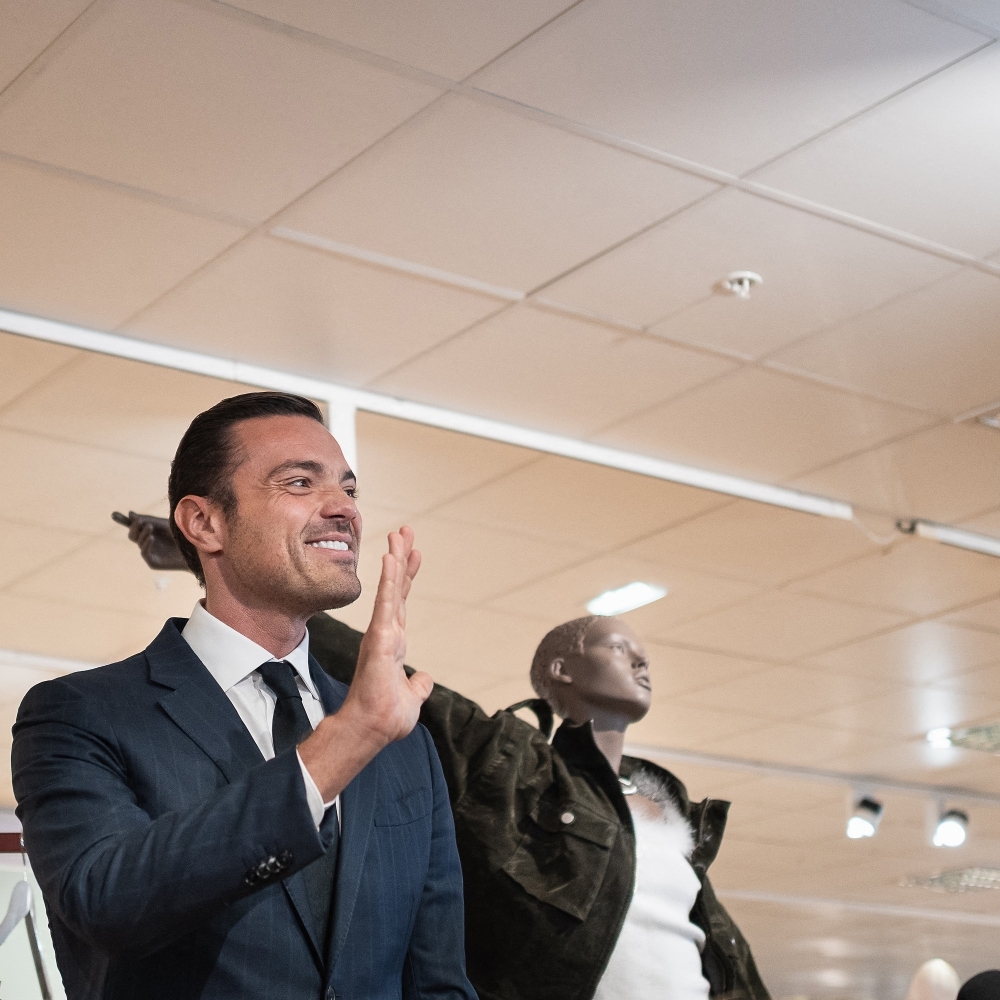 Le président de la Société des grands magasins (SGM) Frédéric Merlin, au BHV Marais, le 5 novembre 2025.