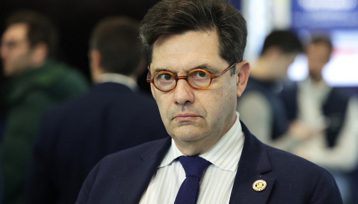 Georges-François Leclerc, directeur de cabinet d'Emmanuel Macron, le jour de l'ouverture du Salon de l'Agriculture, à Paris Expo, le 21 février 2026.