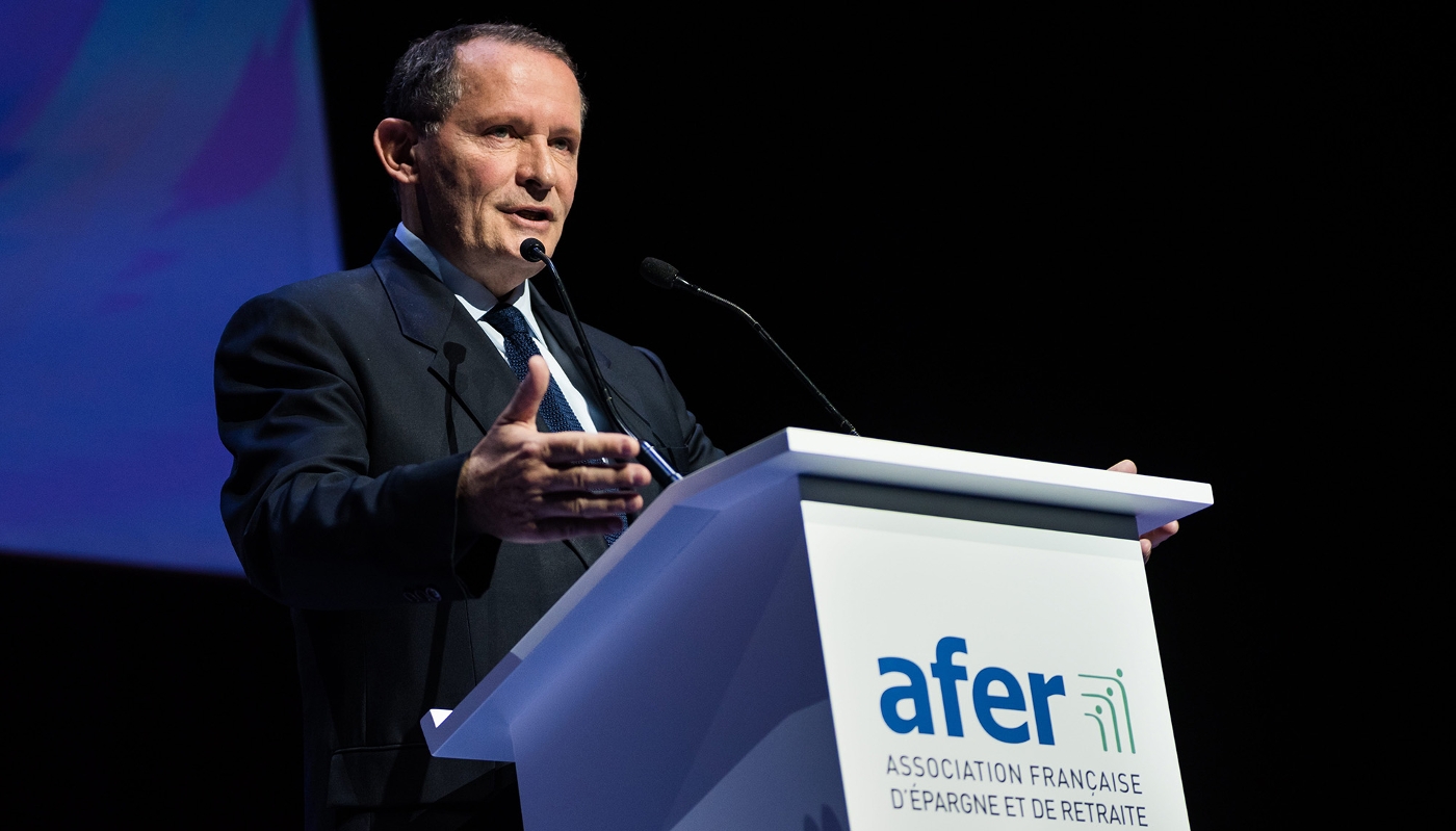 Gérard Bekerman, lors des Assises de l'Afer 2018.