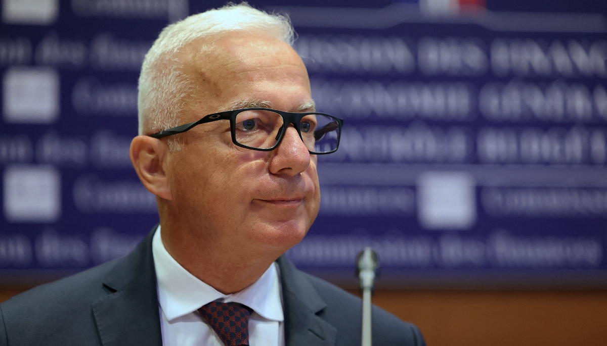 Alain Le Grix de la Salle, président d’ArcelorMittal France, devant la commission des finances de l’Assemblée nationale, le 9 juillet 2025.