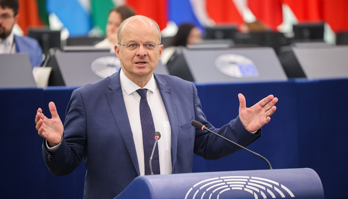 Christophe Grudler, au Parlement européen, le 29 avril 2026.