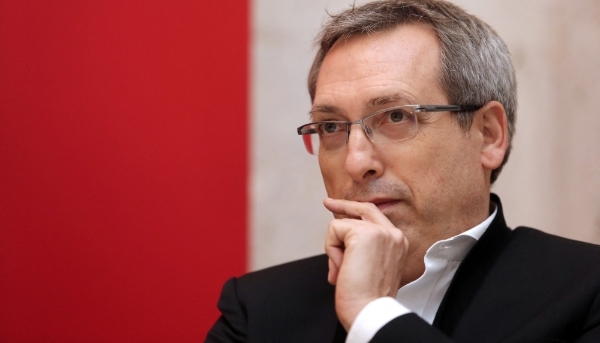 Le fondateur des éditions Delcourt, Guy Delcourt, en 2014.