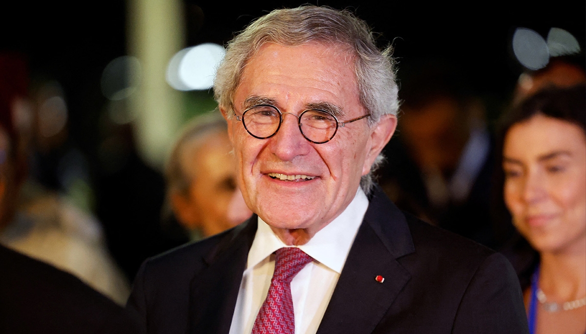 Gerard Mestrallet, lors de la visite d'État du président Macron au Maroc, à Rabat, le 29 octobre 2024.
