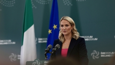 La ministre irlandaise des affaires étrangères, du commerce et de la défense, Helen McEntee, dans le comté de Wicklow, en Irlande, le 1er septembre 2026.