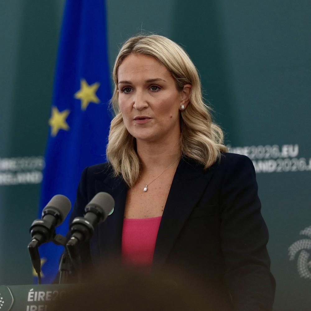 La ministre irlandaise des affaires étrangères, du commerce et de la défense, Helen McEntee, dans le comté de Wicklow, en Irlande, le 1er septembre 2026.