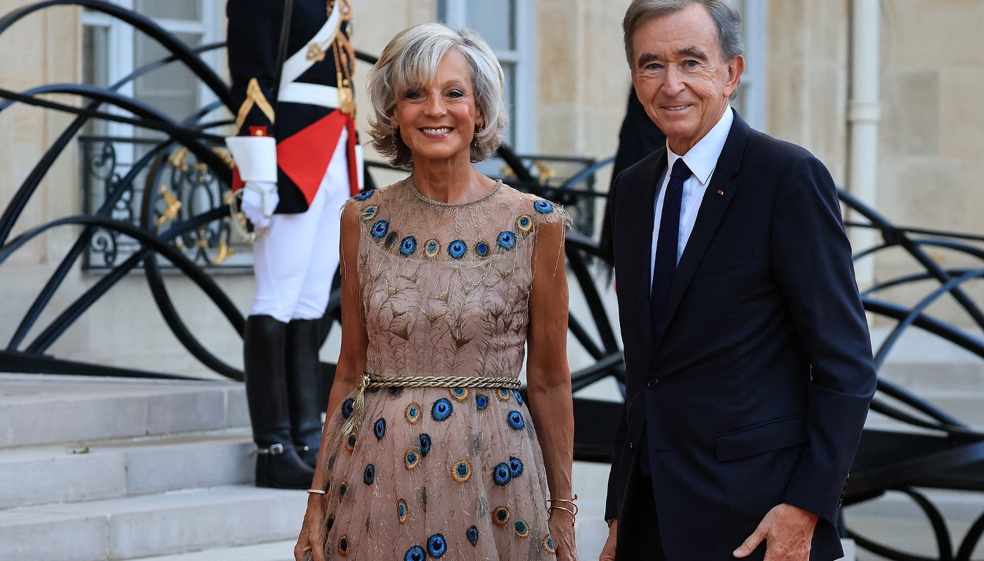 Hélène et Bernard Arnault, à l'Élysée le 8 septembre 2026.