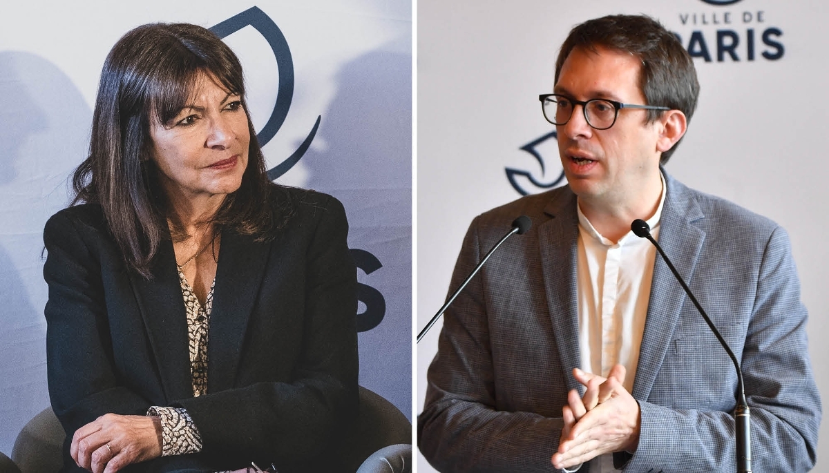Anne Hidalgo et son adjoint aux finances, Paul Simondon.