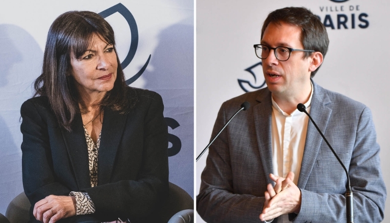 Anne Hidalgo et son adjoint aux finances, Paul Simondon.