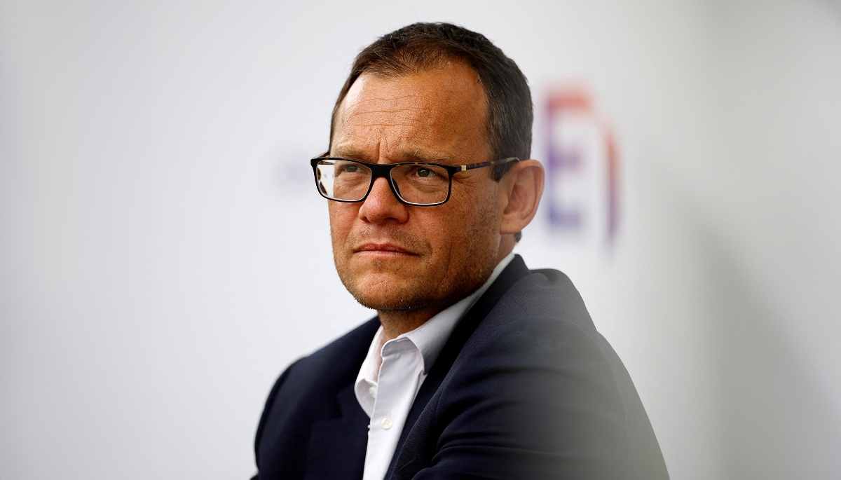 Stéphane Israël, directeur général d'Arianespace, à Paris en août 2022. 