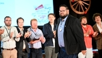 Le nouveau président des Jeunes Agriculteurs, Jocelyn Dubost, au congrès du syndicat, le 4 juin 2026, à Bourg-en-Bresse.