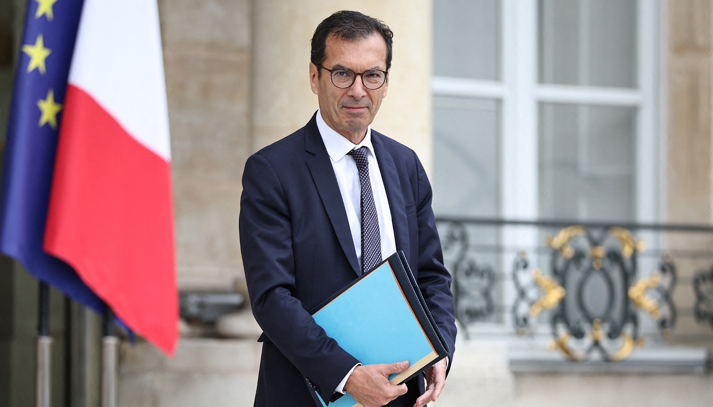 Jean-Pierre Farandou, ministre du travail, à la sortie du conseil des ministres, le 1er juillet 2026.