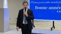 Le directeur général du Groupe La Provence, Jean-Louis Pelé, lors de la dernière cérémonie des vœux en interne.
