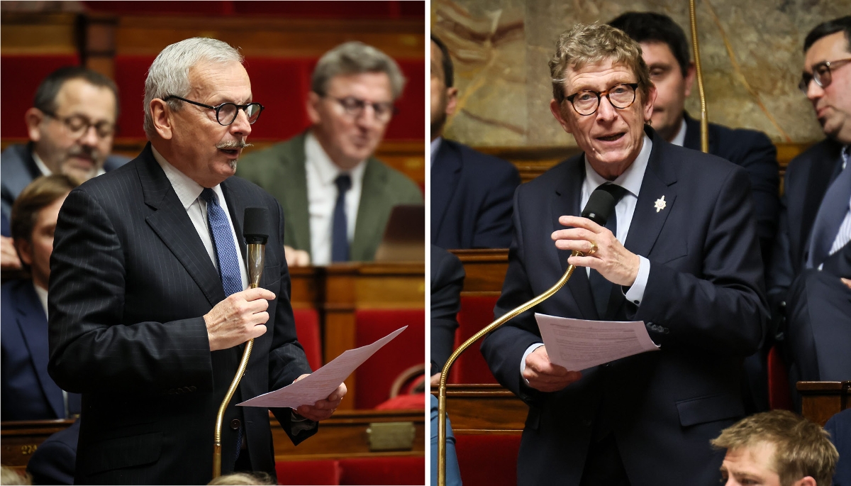 Les députés Jean-René Cazeneuve (à g.) et Jacques Oberti.