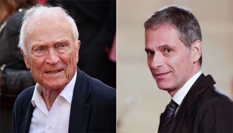 Le patron de Pathé, Jérôme Seydoux (à g.) et celui de CMA CGM, Rodolphe Saadé.